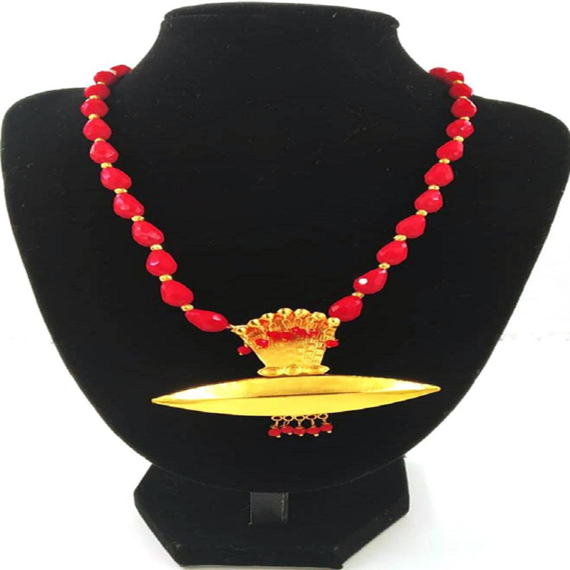 SHUBHAM GOLD CHAIN NECKLACE SET Brass 