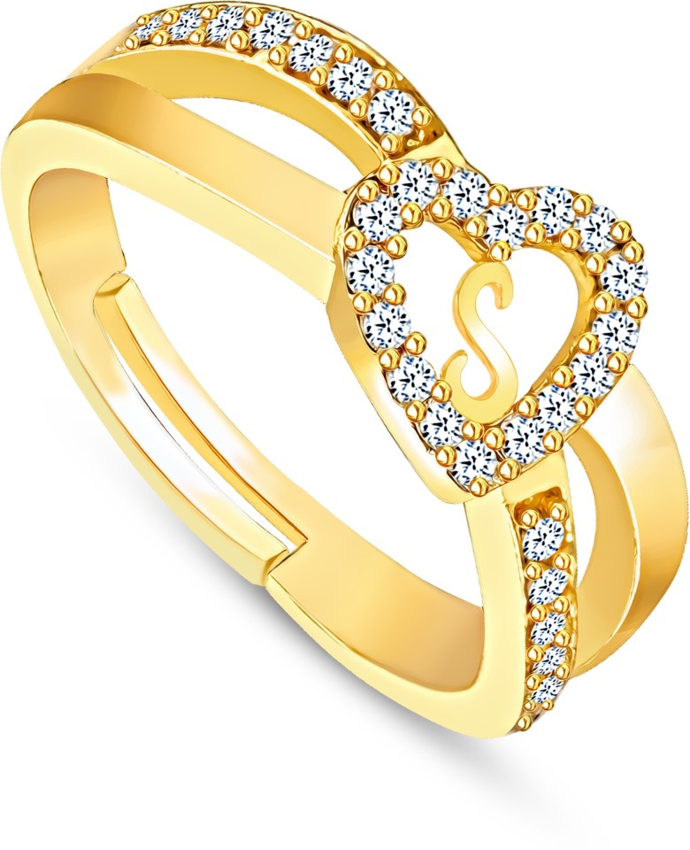 diamond ring with letter s