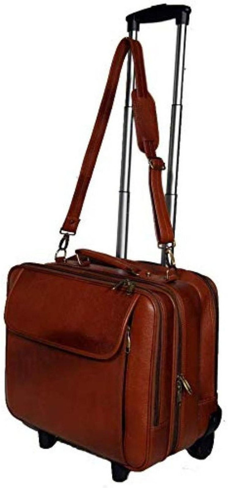leather cabin suitcase