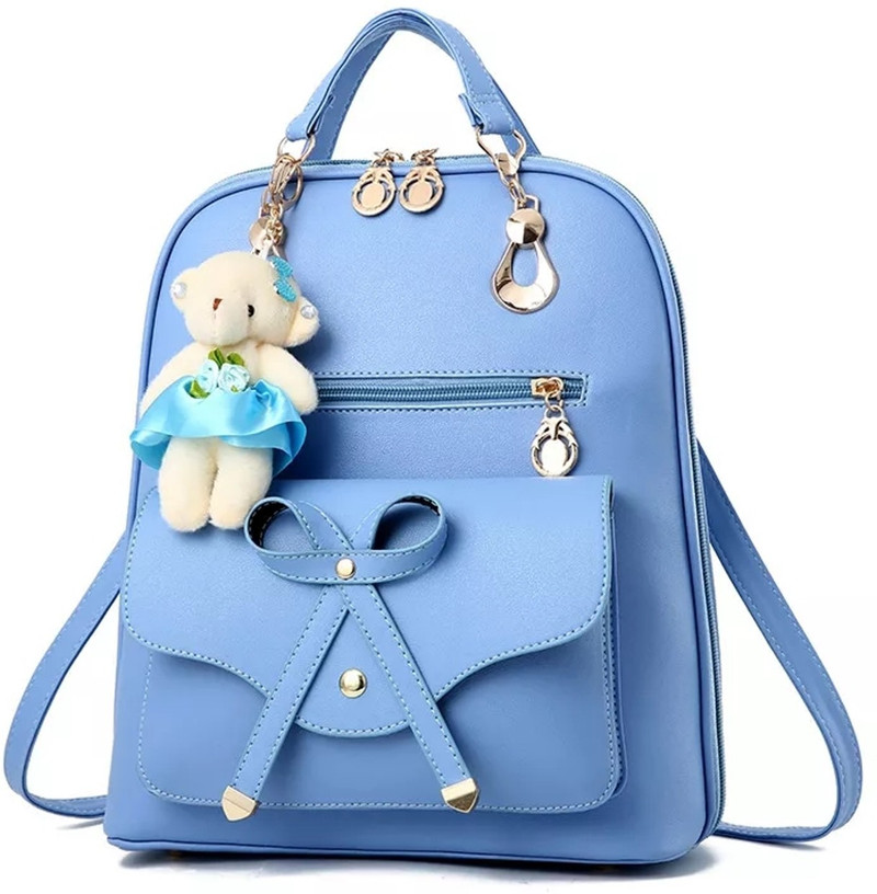 small blue rucksack