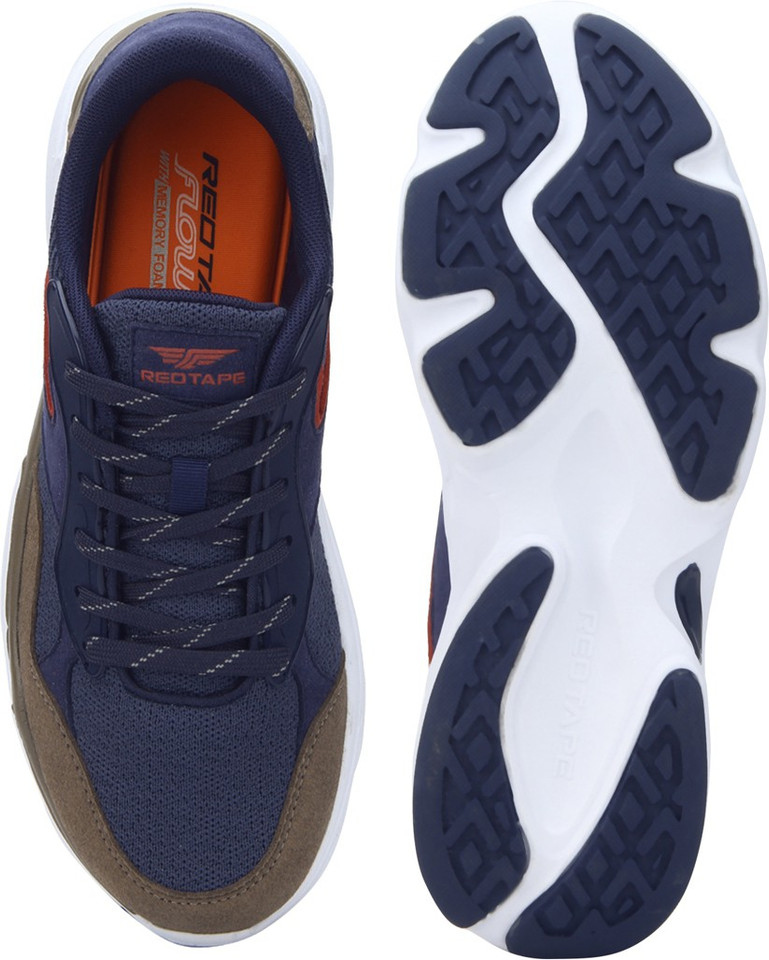 red tape navy blue walking shoes