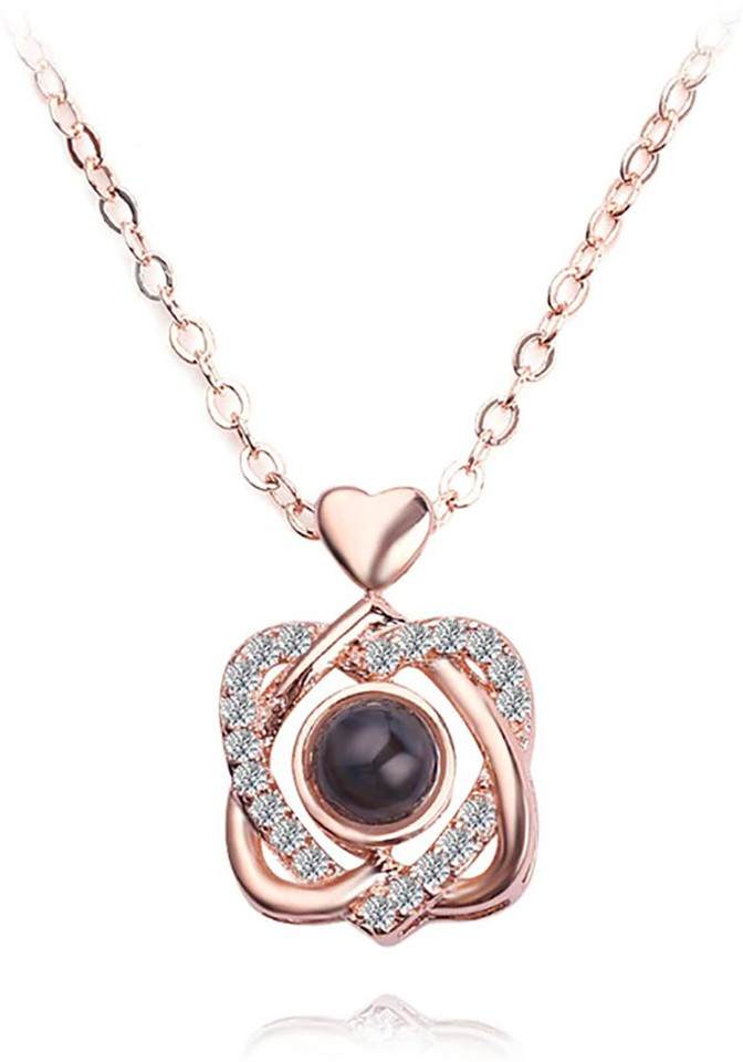 Silver Crystal Metal Pendant 