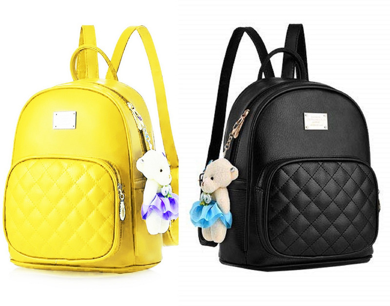 school bag leather black