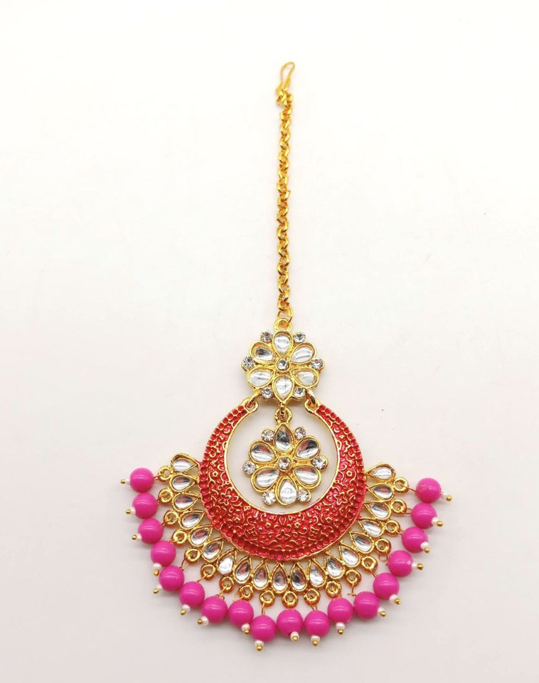 earrings with maang tikka flipkart