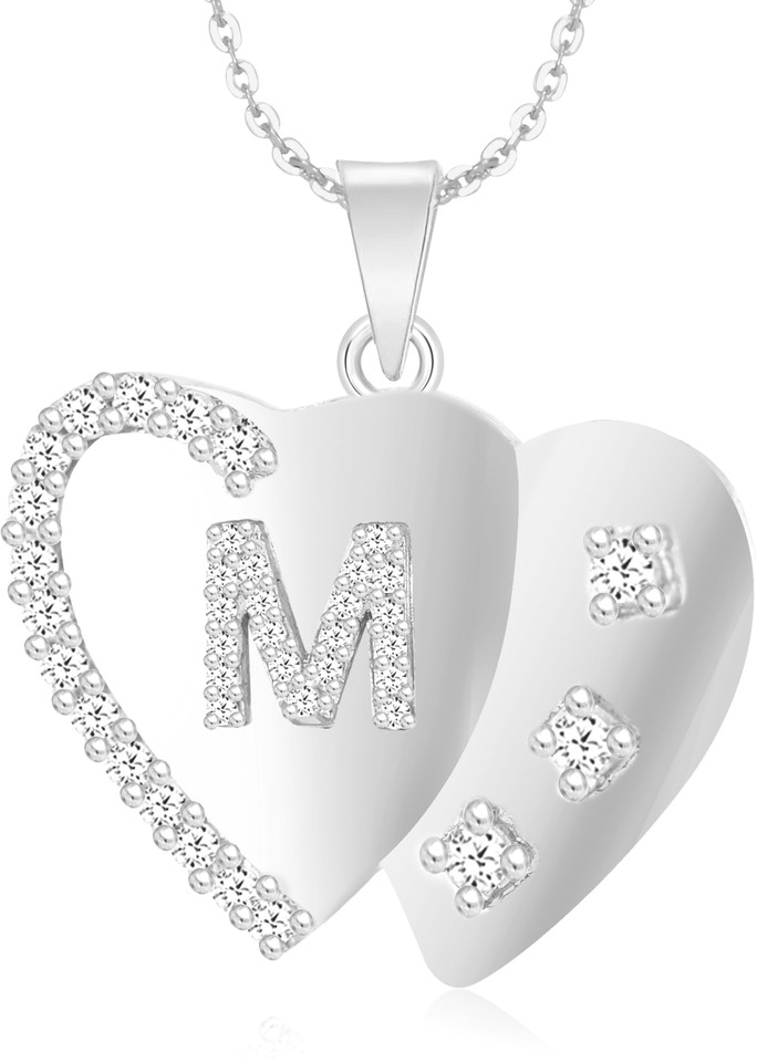 Kanak Jewels Double Heart Locket Letter 