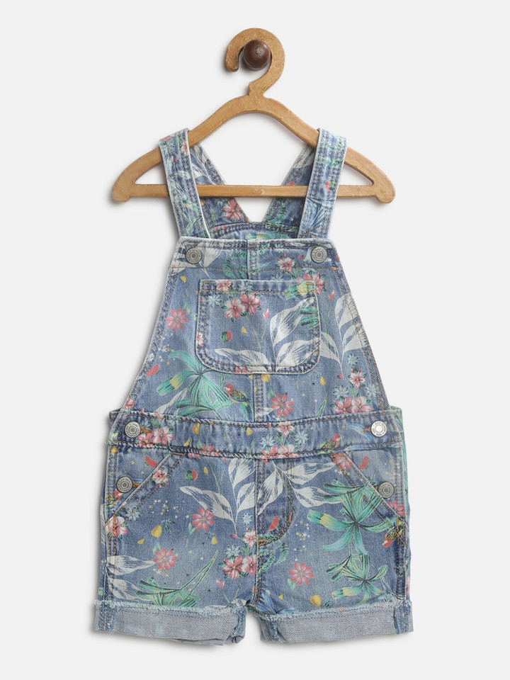 GAP Dungaree For Girls Floral Print 