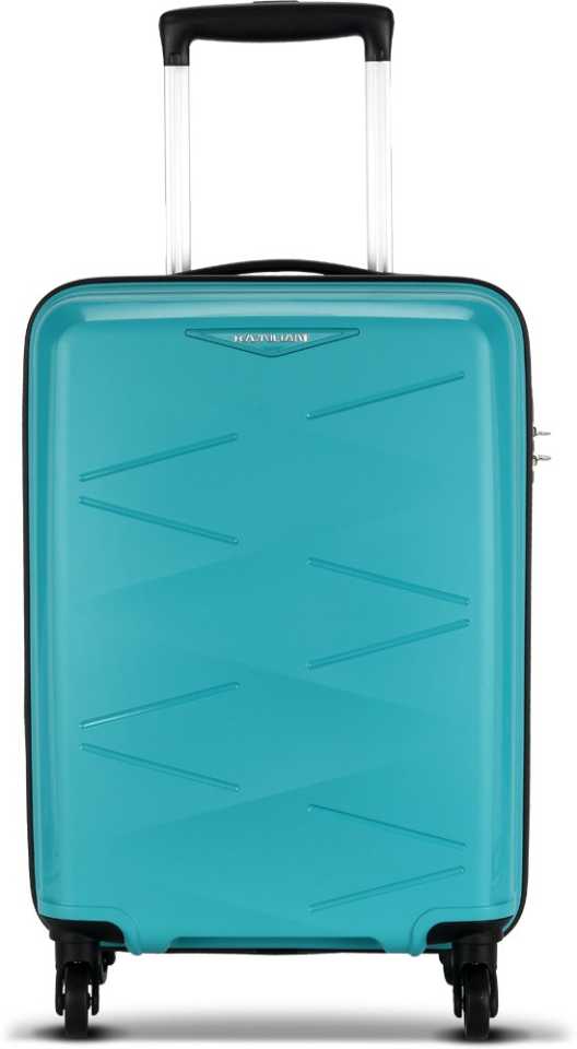 KAMILIANT BY AMERICAN TOURISTER Small Cabin Luggage (55 cm) – Kam Triprism Sp 55Cm – Aqua – Blue