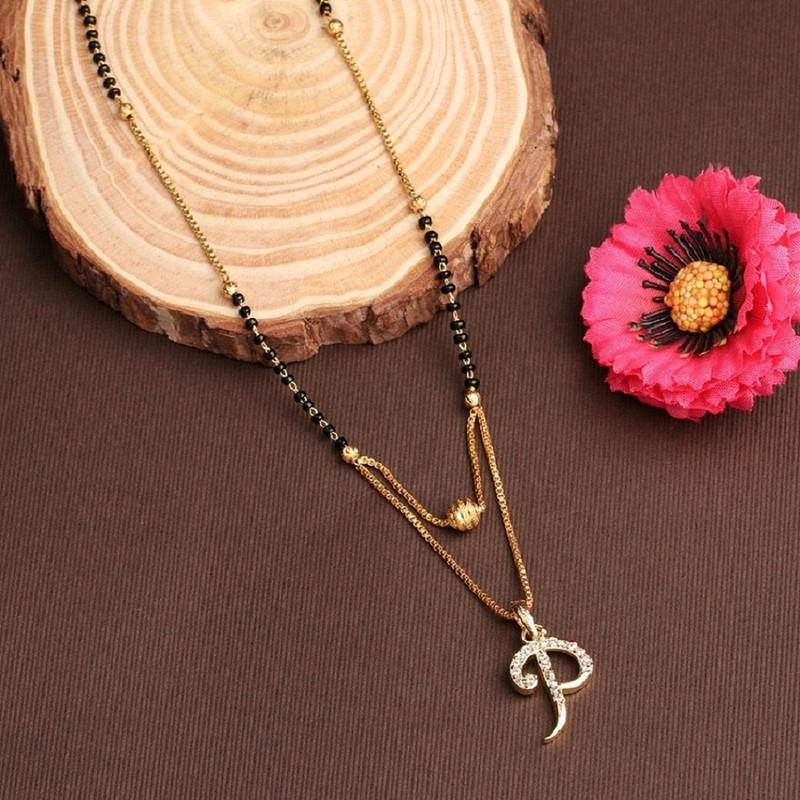 Jewel WORLD P LETTER MANGALSUTRA Alloy 