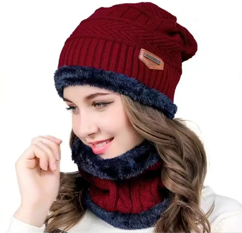 Design Woolen Beanie Caps For Women Cap 