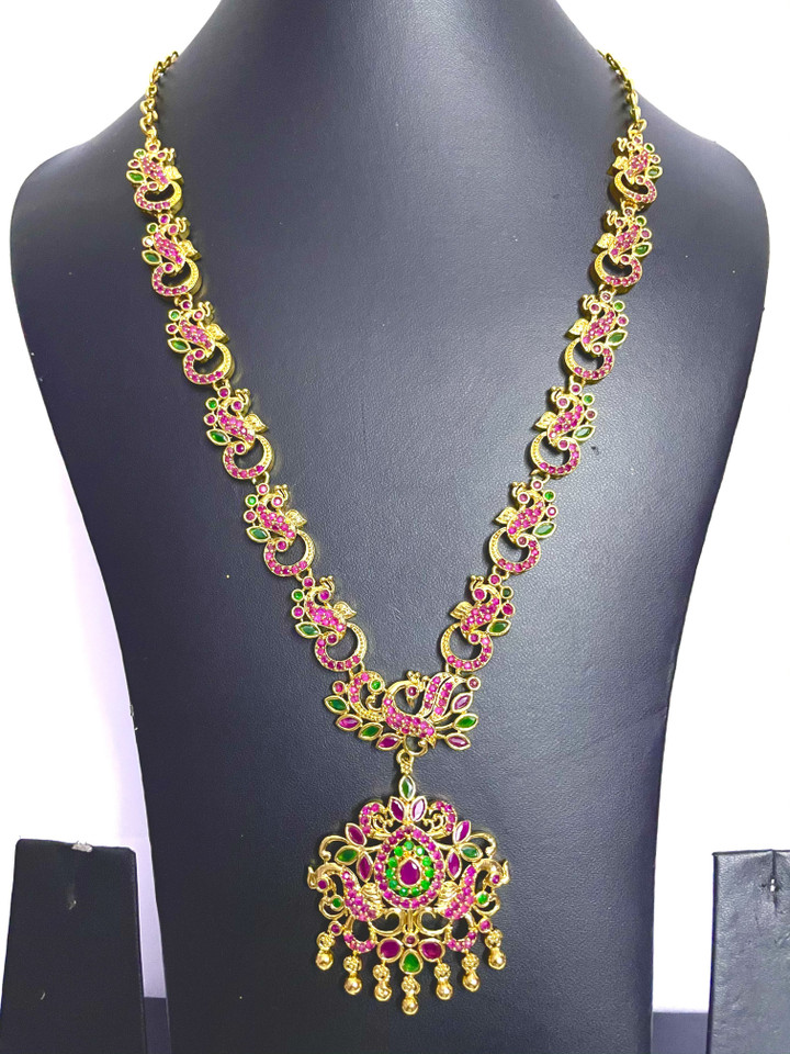 GOLD PLATED CZ CHOKER NECKLACE 