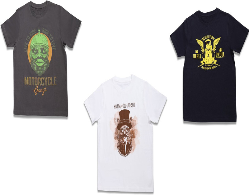 CHILDRENS T-Shirt front and back printed skeleton biker KIDS