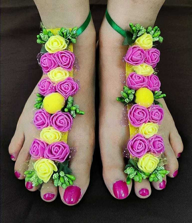 LAMANSH Floral Jewellery For Bride 