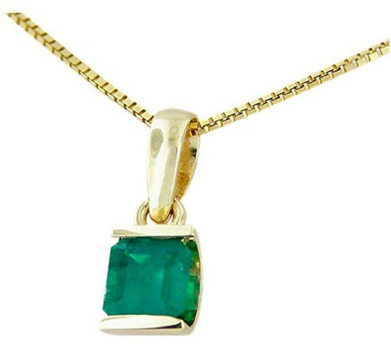 Jaipur Gemstone Emerald Pendant With 