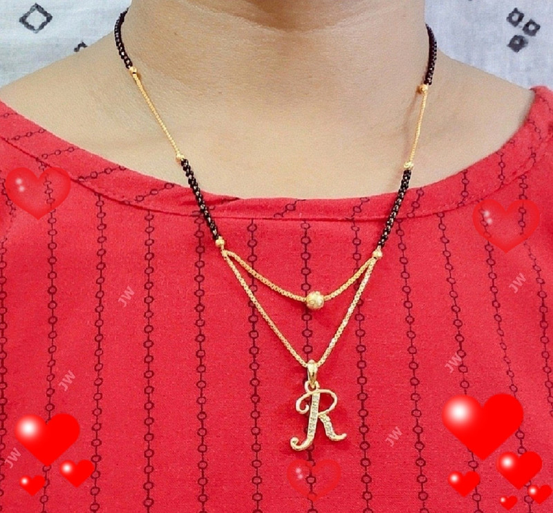 Jewel WORLD R Letter mangalsutra 