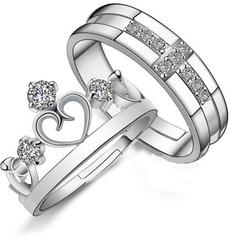 american diamond couple rings