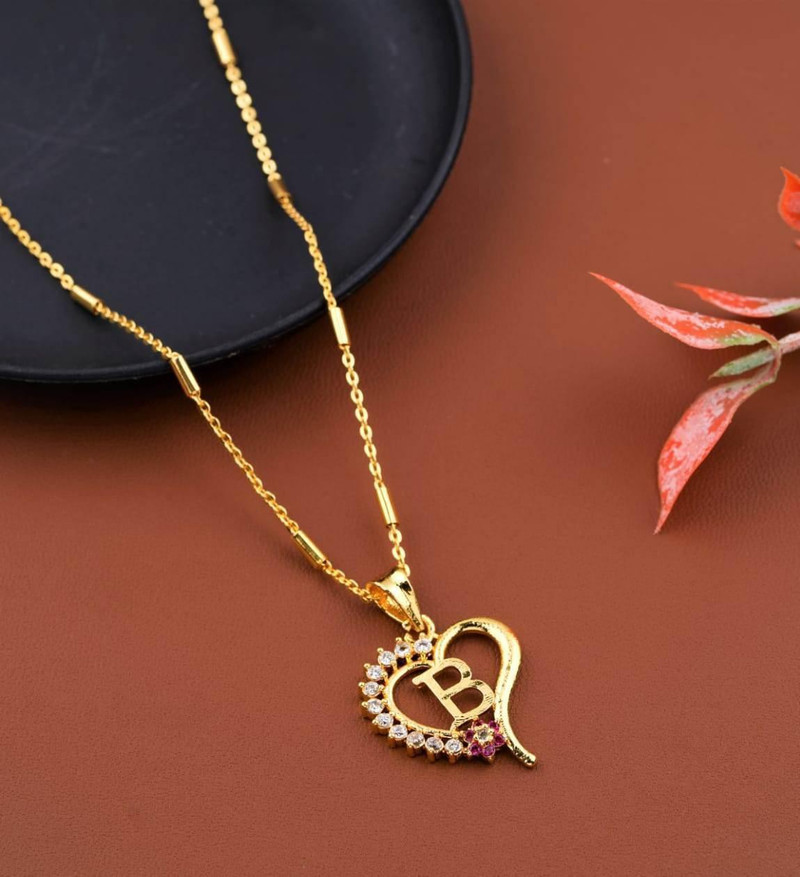 Bright STYLE B letter locket pendants 