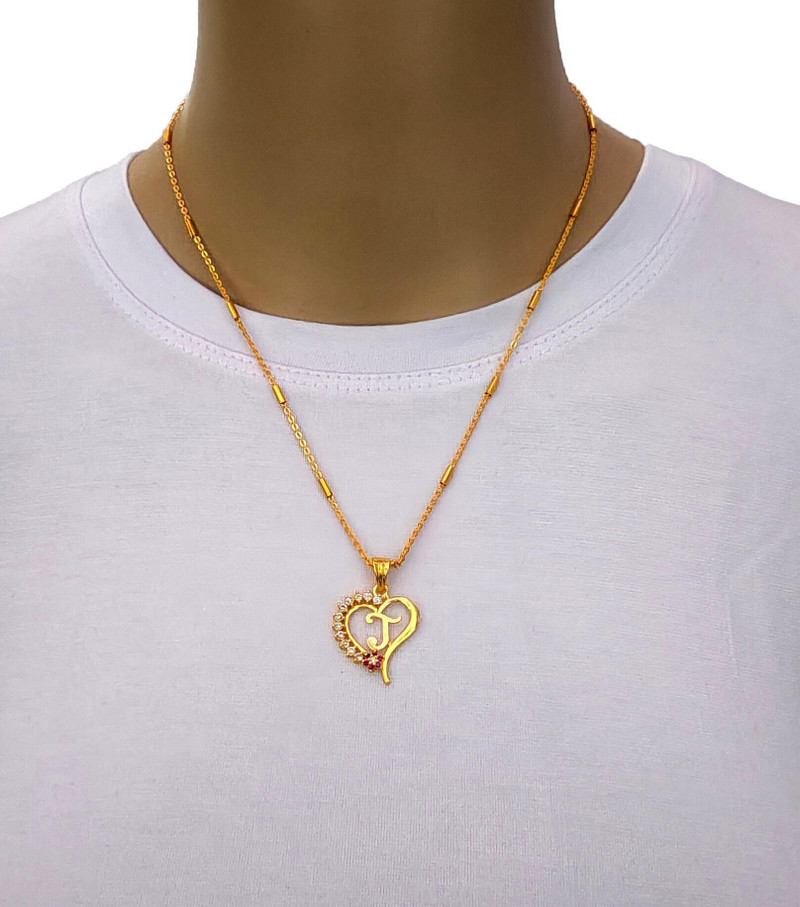 J letter locket pendants alphabet 