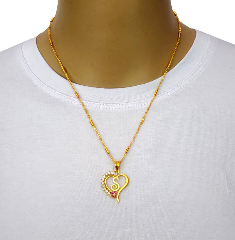 Vraj india S letter locket pendants 
