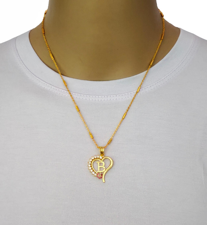 Bright STYLE B letter locket pendants 