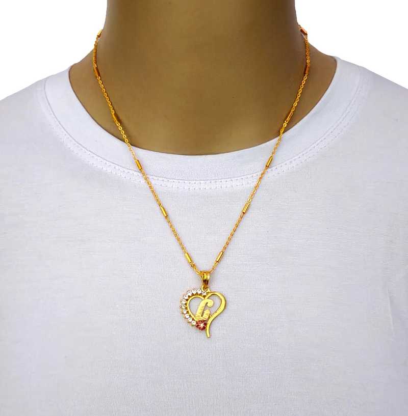 Bright Style G Letter Locket Pendants Alphabet Name Gold Plated Alloy New Model Design With 19 Inch Chain For Girls Women Gold Plated Alloy Price In India Buy Bright Style G Letter Locket