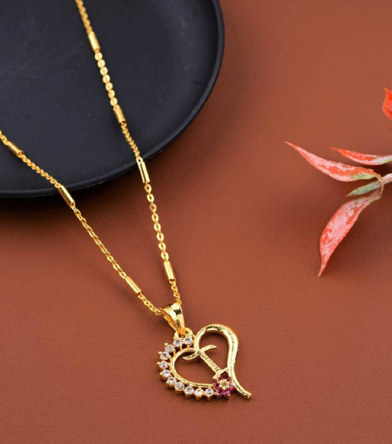 Vraj india T letter locket pendants 