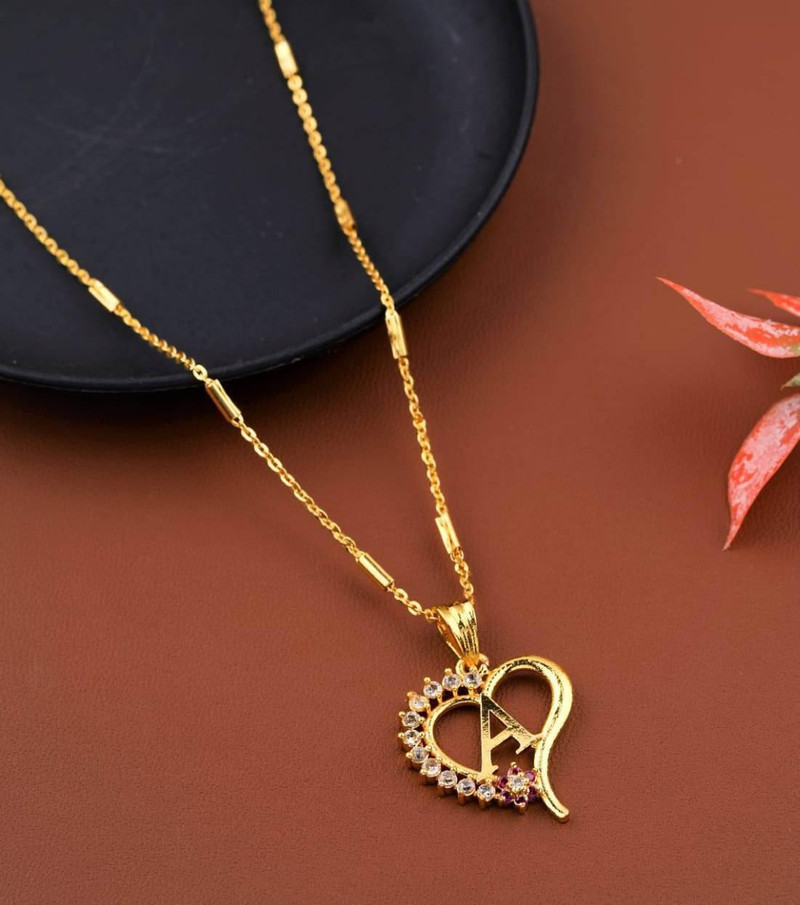 Vraj india A letter locket pendants 