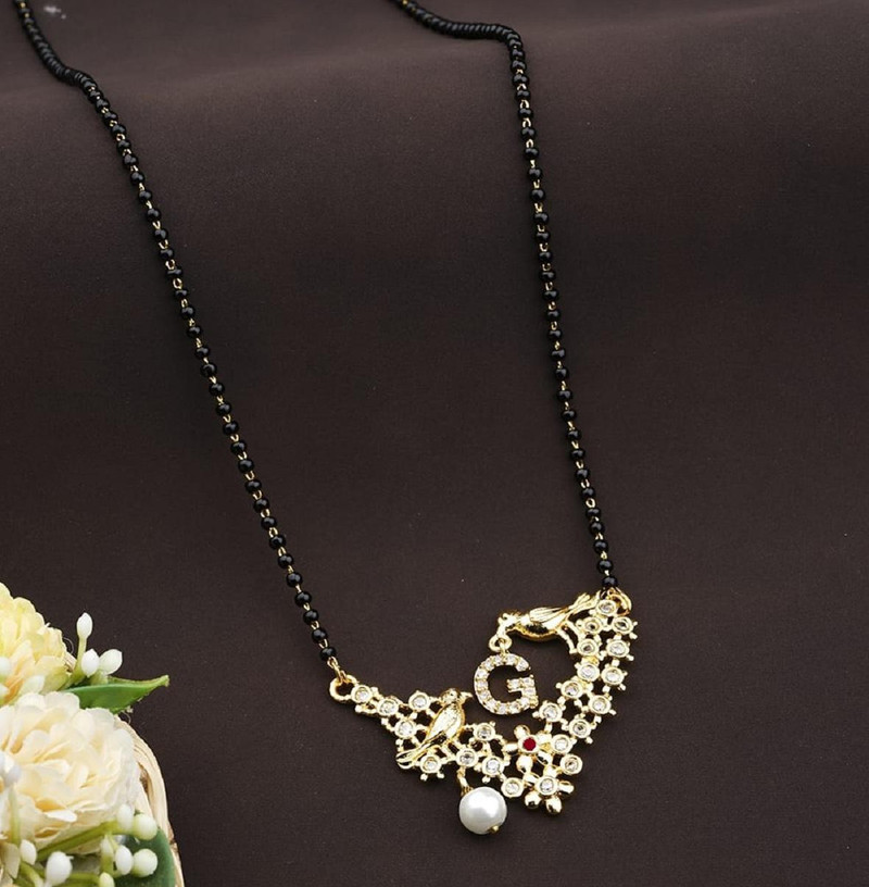 Jewel WORLD G letter mangalsutra gold 
