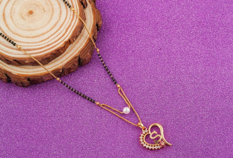 Vraj india S letter artificial diamond 