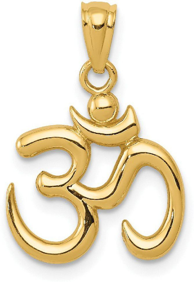 RATAN BAZAAR Om Pendant Gold Beautiful 