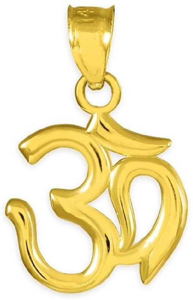 Gold Om pendant Religion 