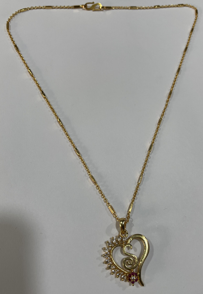 Gold-plated Brass Pendant Set 