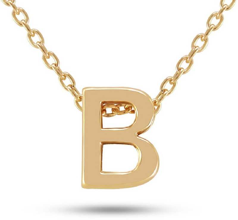 Fab Fastion B Letter Pendant Alphabet With Chain For Men Women Gold Plated Alloy In India - B Letter Pendant