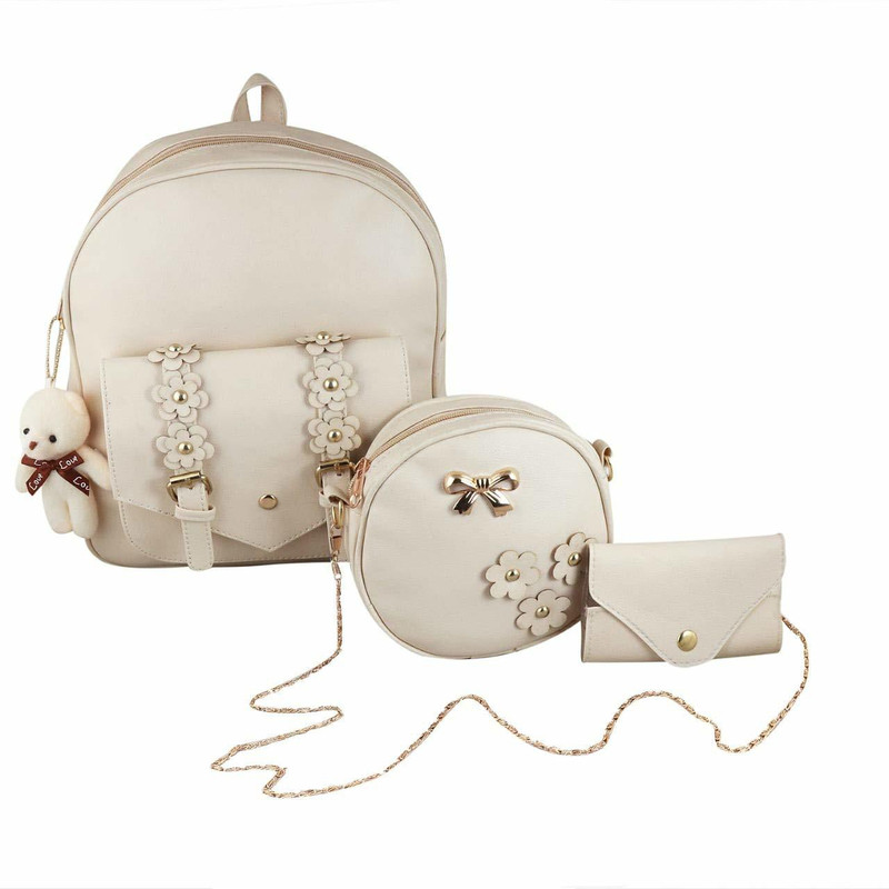 Bellina 3pcs pittu Cream 10 L Backpack 