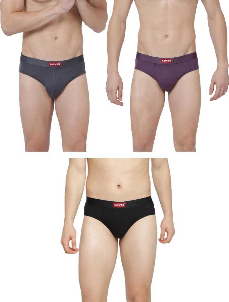 [Size S] LEVI’S Pack of 3 Solid Men Brief