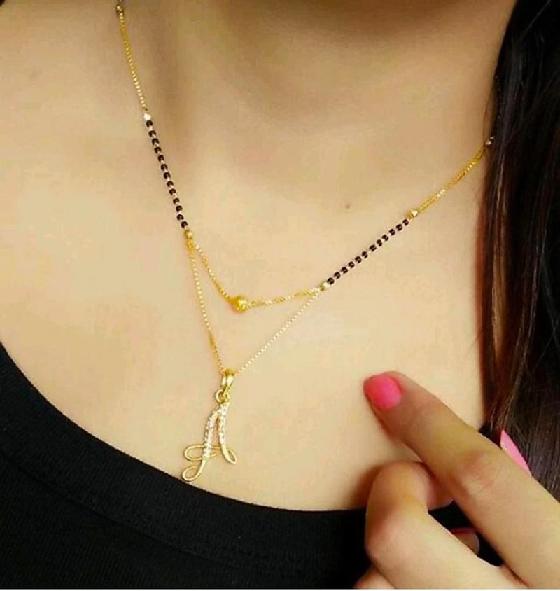 ISHANVI CREATION A name mangalsutra 