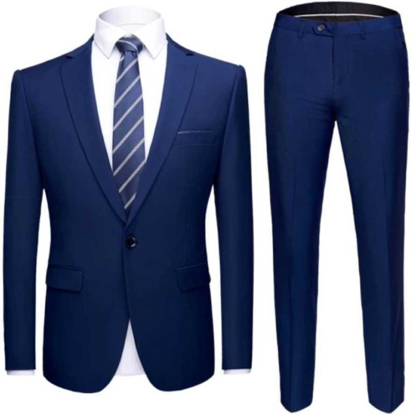 mens navy blue skinny fit suit