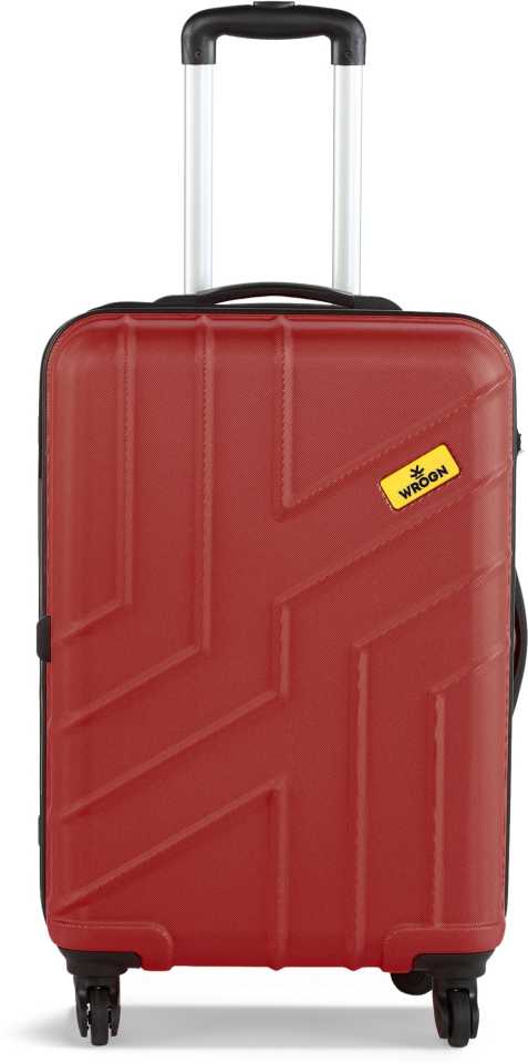WROGN Medium Check-in Suitcase (65 cm) – Maze – Red