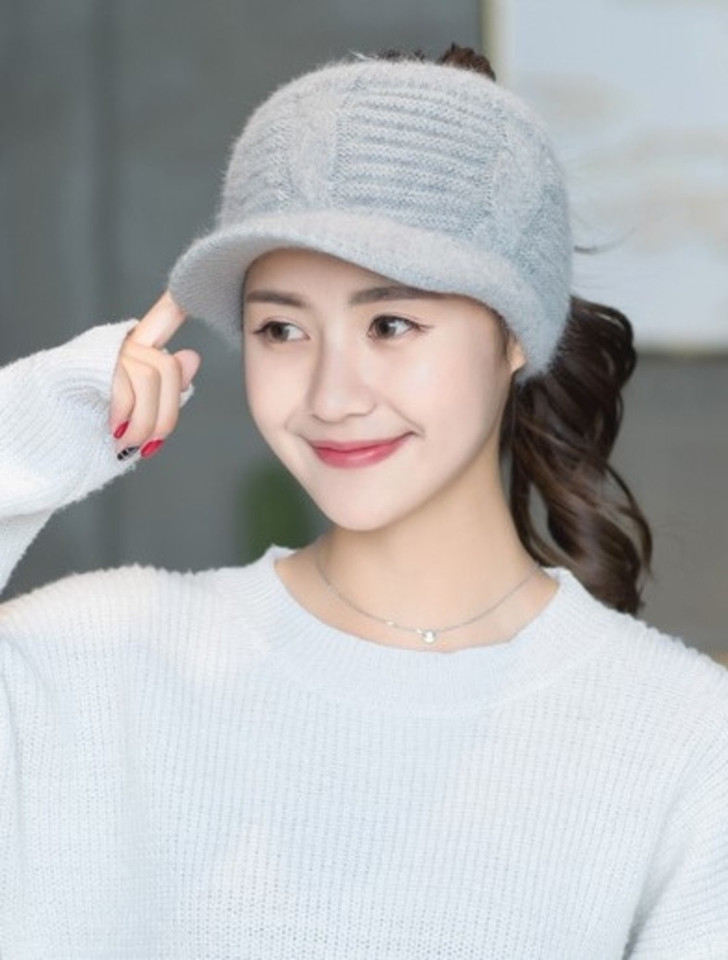 HAT, WOOLEN PONYTAIL Cap 