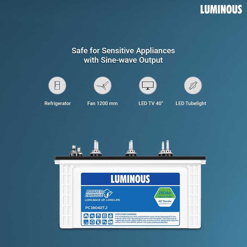 Compare Prices 10 Stores Luminous Powercharge Pctj 150ah Tubular Jumbo Battery Tubular Inverter Battery 150ah Xerve In Compare Prices 10 Stores Luminous Powercharge Pctj 150ah Tubular Jumbo Battery Tubular Inverter Battery 150ah Xerve In