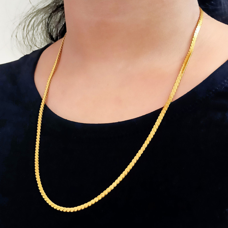 Fashion Frill Golden Chain Artificial 