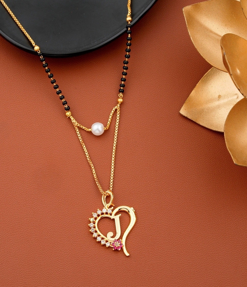 Jewel WORLD J letter mangalsutra gold 
