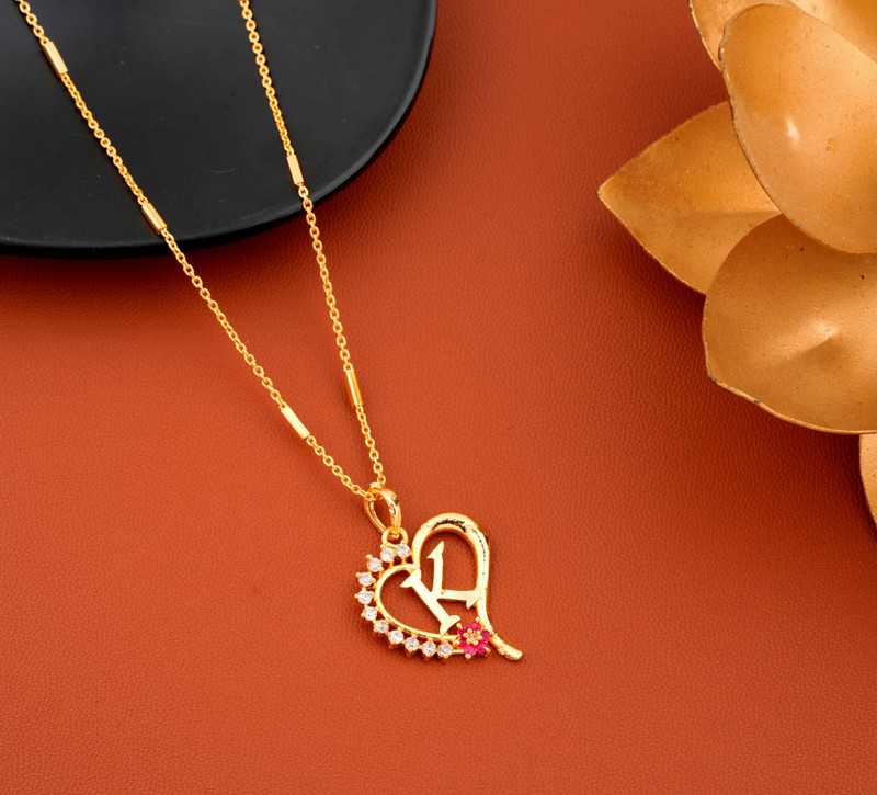 Jewel WORLD K letter locket pendants 