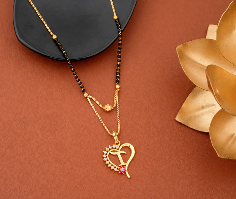 letter gold plated pendant locket 
