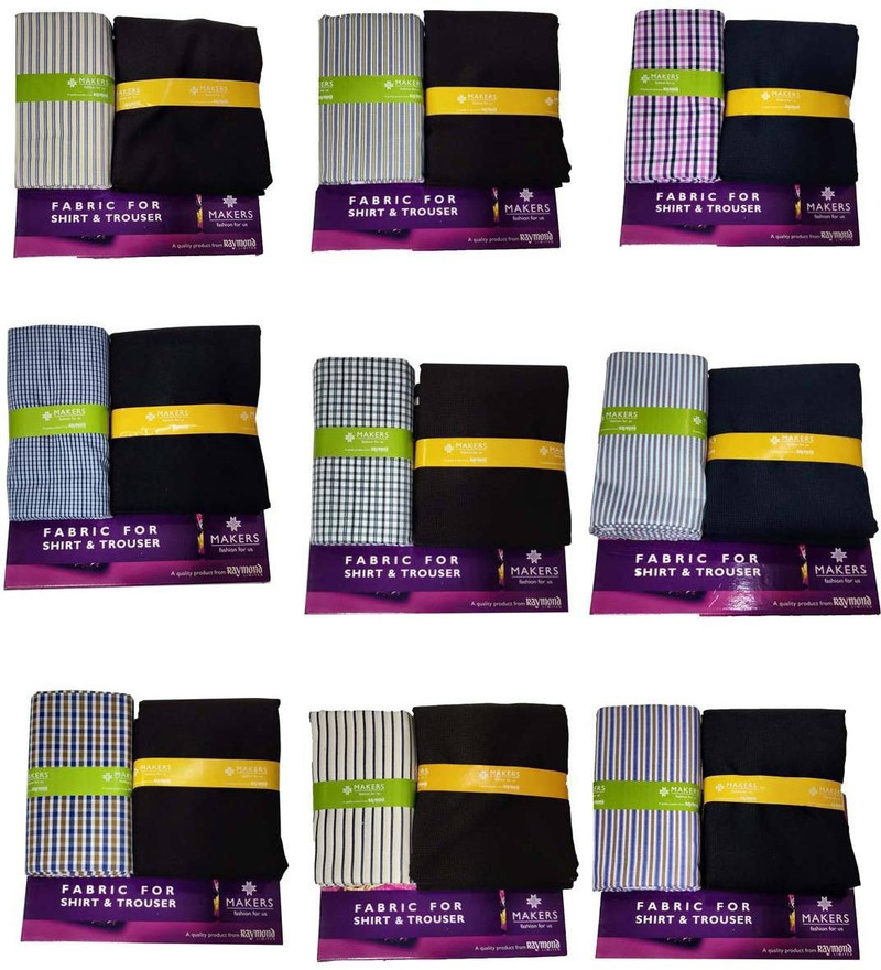 Raymond Cotton Viscose Blend Checkered 