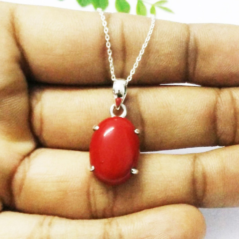 RATAN BAZAAR Natural Red Coral Gemstone 