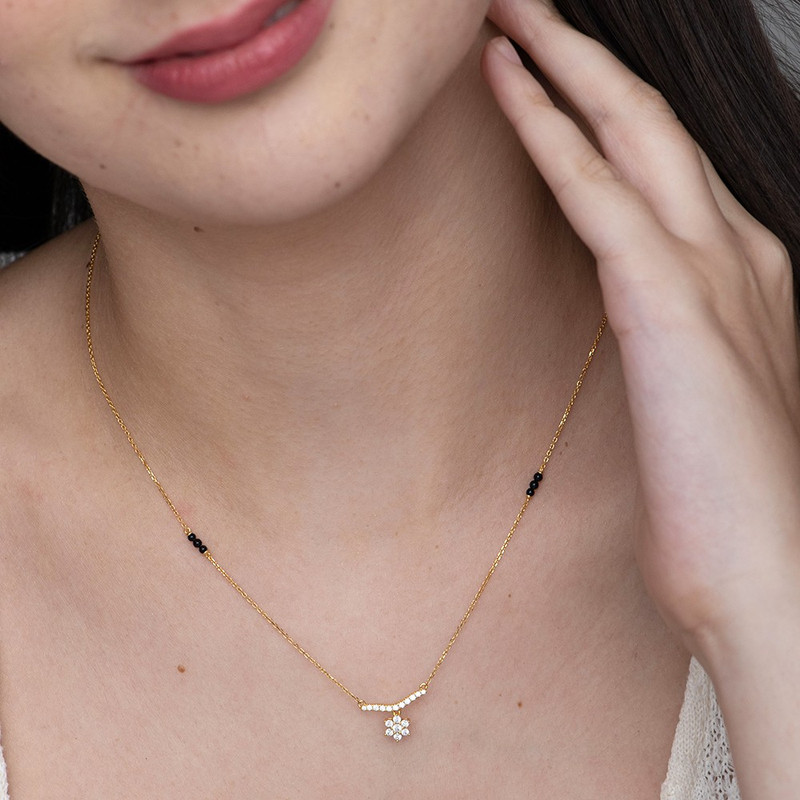 Palmonas Dakshyani Diamond Mangalsutra 