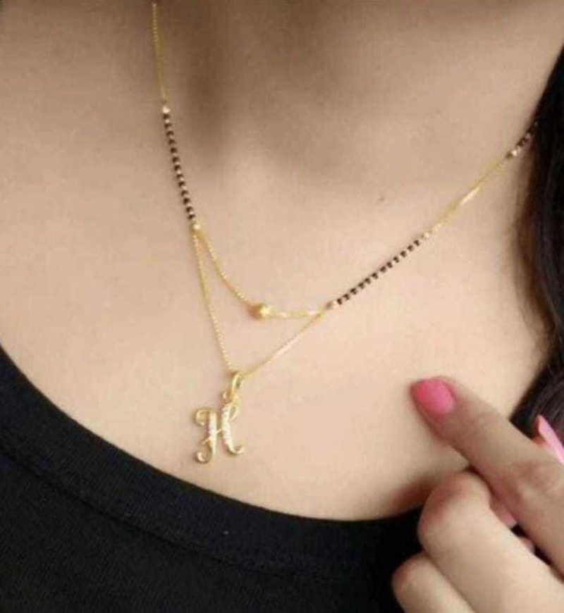 RUDRA ENTRPRISE H NAME Alloy Necklace 