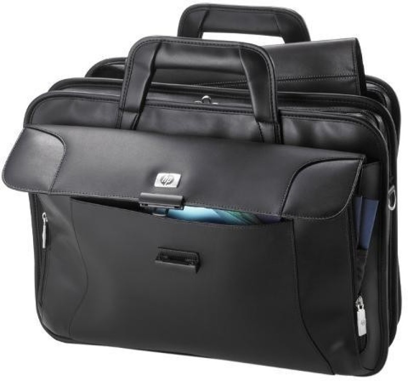 hp laptop leather bag price