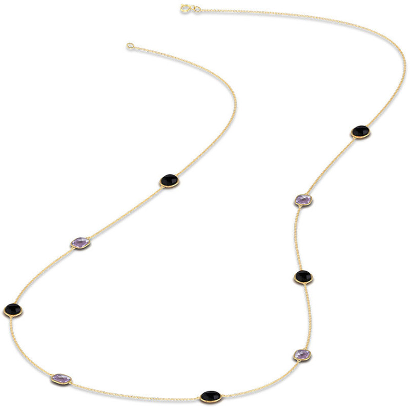 YG00AT Yellow Gold Precious Necklace 
