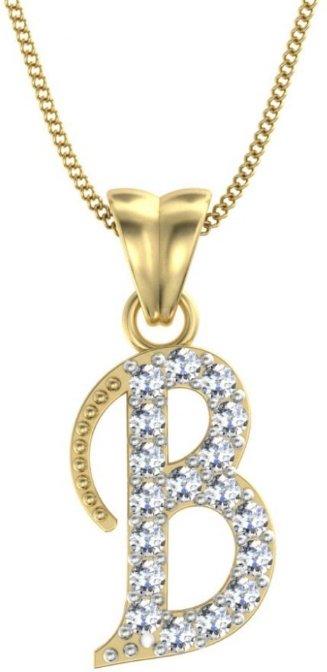 Gold-plated Diamond Metal Pendant 